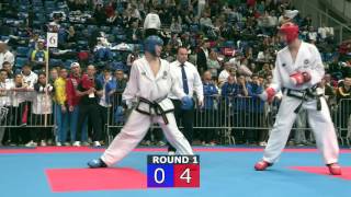 Sparring Junior Male 75kg Final  ITF World Cup 2016  Budapest [upl. by Nosirrag]