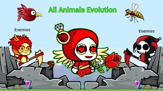 All Animals Evolution With Epic Valentines Reaper And The Enemies EvoWorldio [upl. by Carrnan]