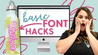 Working With Fonts In Design Space  Basic Font Hacks To Incorporate Now [upl. by Derrik]