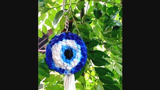 🧿Evil Eye Keyring 🧿  trending diy viral video youtube today youtubefeed craft [upl. by Myrah]