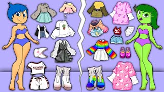 2 Battle ElsaPoppy amp Joy Inside out 2 Poppy Playtime 3 or Digital Circus DIY Paper Dolls Fashion [upl. by Odnalref614]