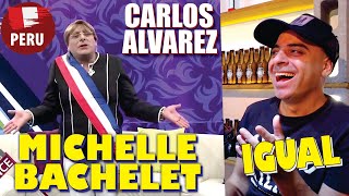 ARGENTINO REACCIONA a CARLOS ALVAREZ imitando a MICHELLE BACHELET [upl. by Wickman]