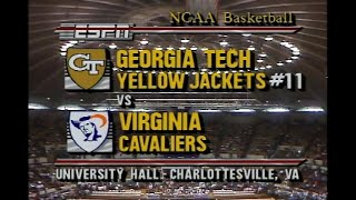 198990 Virginia vs 11 Georgia Tech NCAA Basketball [upl. by Bluma]