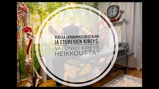 Testaa lonkankoukistajien ja etureiden kireys Vai ovatko ne heikot ja kireät [upl. by Grogan]