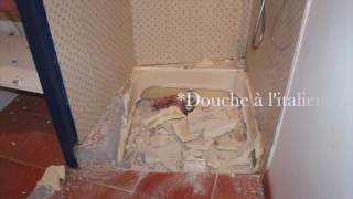 douche à litalienne avec Rg carrelage [upl. by Malina]