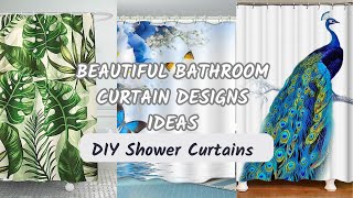 Beautiful Bathroom curtain Designs Ideas DIY Shower Curtains Designs For Bathroom Curtains Designs [upl. by Werdma831]