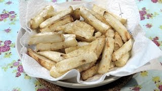 Roasted Celeriac Chips Recipe [upl. by Netti]