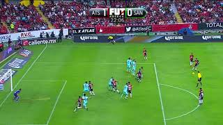 ¡Goooool de E Ortega  Atlas 10 Santos Laguna  J13 CL18  Liga MX  AtlasFC [upl. by Bosson]