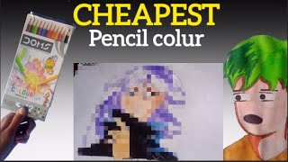 Using Cheapest Pencil For Color Drawing 🤯  are they worth ₹60 [upl. by Olympie]