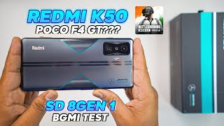 Redmi K50 Unboxing and BGMI Test With FPS Meter 🔥 SD 8 Gen 1 🔥 [upl. by Savage385]