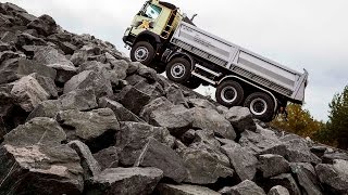 Volvo Trucks  New IShift with crawler gears can start from standstill with 325 tonnes [upl. by Awjan]