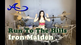 Iron Maiden  Run To The Hills drum cover by Ami Kim 37 [upl. by Stuckey187]