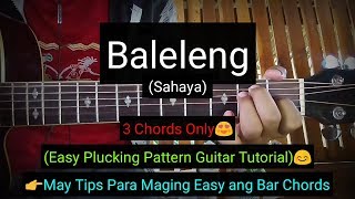 Baleleng Sahaya  Easy Chords Guitar Tutorial [upl. by Morgana497]