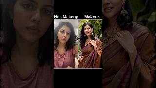 South actress makeup or no makeup looks  South  actress  makeup  no makeupviral shortsfeed [upl. by Annaj]