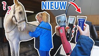 Drie paarden SCHEREN amp nieuwe scheermachine TESTEN [upl. by Proudfoot]