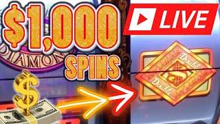 1000 SPINS 🔴 Massive High Limit Slots Live from Las Vegas [upl. by Ajnotal]