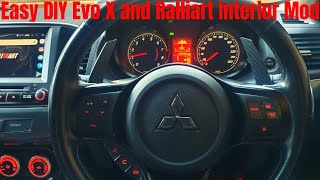 Evo X amp Ralliart DIY Gauge Cluster Surround Removal And Painting  Easy DIY Interior Mod [upl. by Fabrienne]