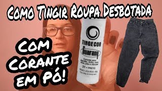 Como tingir roupas usando corante em pó [upl. by Dunning431]