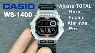 Cómo Configurar y Usar Todas las Funciones del Reloj CASIO WS1400H  Tutorial [upl. by Airrehs836]