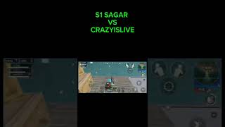 ‎Crazyislivebgmi vs S1 Sagar 🔥🥵bgmi bgmishorts gaming pubg pubgmobile [upl. by Sofie]