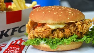 KFC Style Zinger Burger Recipe by Lively Cooking [upl. by Llerrom921]