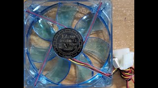 Yate Loon Electronics D12SM12 120 3pinM amp F MolexD UV Blue LEDs Fan Review Pt 1 [upl. by Niro]