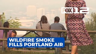 Portland under air quality advisory from local Canada wildfire smoke [upl. by Judy]