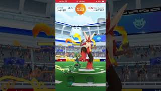 Fire SpinBlaze Kick Mega Blaziken vs Mega Rayquaza Only Coudy pokemongo blaziken viral solo [upl. by Ama]