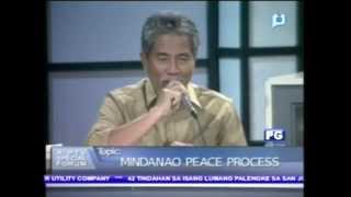 Part 3 Mindanao Peace Process  PTV Special Forum Oct 19 2012 [upl. by Niaz]