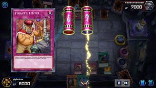 YuGiOh Master Duel  Tyrants Temper in Skill Drain event [upl. by Arekahs]