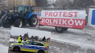 Protestujemy w Opatowie  Pierwszy strajk rolników w 2024 [upl. by Gillan985]