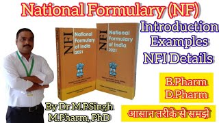 National Formulary NF  National Formulary of India NFI amp Latest NFI  BPharm amp DPharm  L07 [upl. by Delcina]