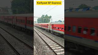 Kaifiyaat SF Express  Khorason Road Railway Station superfast explore express kaifiyaat train [upl. by Tebasile]