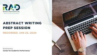 RAD2024 Abstract Writing Prep Session [upl. by Mitman567]