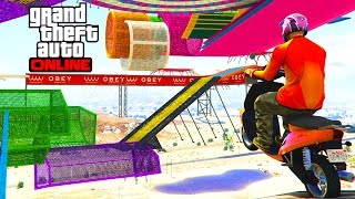 HARD PARKOUR FAGGIO  GTA 5 ONLINE [upl. by Anaeerb]