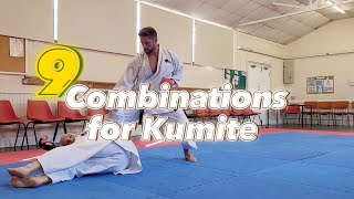 Karate 9 Combinations to try in your next Kumite session [upl. by Micki]