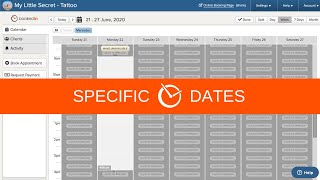 Setup online booking for specific dates web instructions [upl. by Esiled]