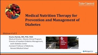 Medical Nutrition Therapy for Prevention and Management of Diabetes [upl. by Raven]