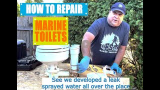 Marine Toilet Repair lfs go2marine boat boating toilet [upl. by Suidaht]