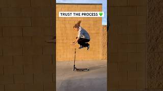 Trust The Process 💚🛴Juzzy Carter shorts shortvideo scooter learning trick viral amazing [upl. by Leunas583]