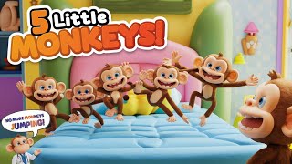 Five Little Monkeys Jumping on the Bed  Nursery Rhymes amp Fun Kids Song [upl. by Mad763]