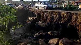 Flooding in Accra affects bridge in Kwabenya [upl. by Ennoval]