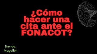 ¿Cómo hacer una cita ante el FONACOT [upl. by Aillicec]