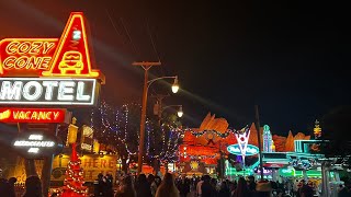 Radiator Springs Racers Full Ride at Night with Theo Disney California Adventure [upl. by Sean]