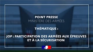 Focus – JOP 2024  participation des armées aux épreuves et à la sécurisation du territoire [upl. by Fotinas]