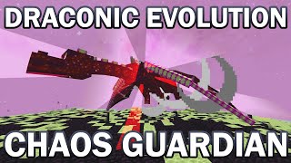 CHAOS GUARDIAN BOSS FIGHT TUTORIAL  DRACONIC EVOLUTION MOD MINECRAFT 1165 [upl. by Wood]