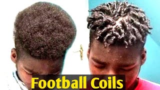 How To Big Finger Coils For MenBoys Hair naturalhair [upl. by Willamina]