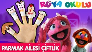 Parmak Ailesi Türkçe  Çiftlik Hayvanları  Çizgi Film Bebek Şarkıları  RÜYA OKULU [upl. by Fine619]