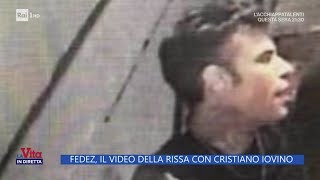 Fedez il video della rissa con Cristiano Iovino  La Vita in diretta 17052024 [upl. by Gasper]