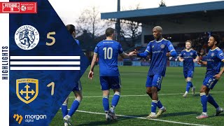 Highlights Macclesfield FC 51 Guiseley AFC [upl. by Imtiaz530]